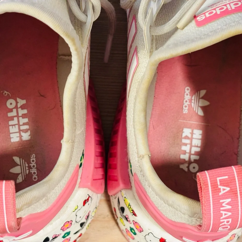 Adidas Hello Kitty Pink and White Sneakers - Picture 10 of 11